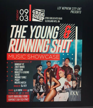  The Young & Running Shit Showcase @ The Grog Shop September 3rd